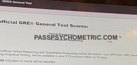 Quant Score GRE Exam - PassPsychometric.com