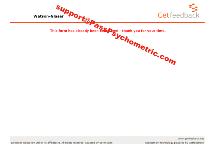 Clifford Chance - Watson Glasor - Critical Reasoning Test Saved