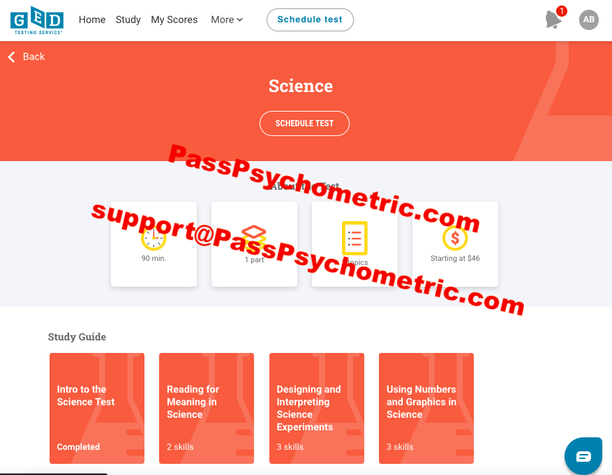 GED Science Exam - Cheat GED Exam - PassPsychometric