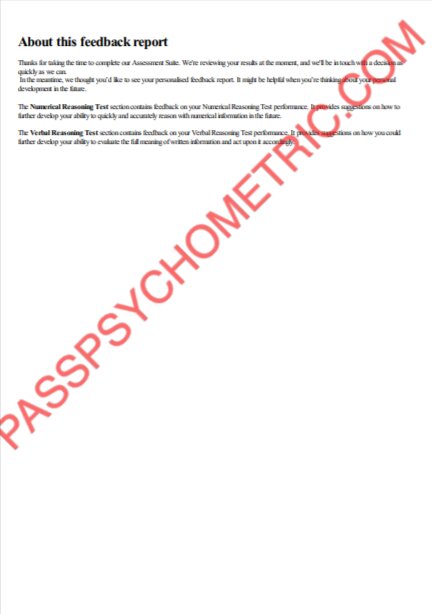 Mazars CAPP Numerical and Verbal 100% score