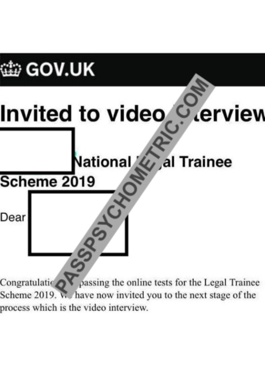 Civil Service Video Interview