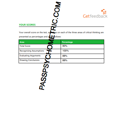 Watson Glaser Critical Thinking Law Test 90% Score Clifford Chance