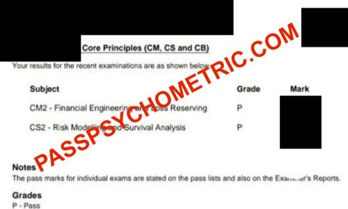 PASS CM2 + CS2 - IFOA ACTUARIAL EXAM PROOF